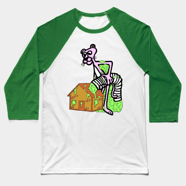 Pank Panter Baseball T-Shirt by stupidworld